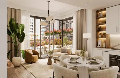 Living / Dining Room image for: Apartment - 3 Bedrooms - 3 Bathrooms for sale in Town Square - Dubai, Image 1