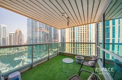 Apartment - 3 Bedrooms - 4 Bathrooms for rent in Al Mass Tower - Emaar 6 Towers - Dubai Marina - Dubai