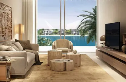 Living Room image for: Villa - 5 Bedrooms for sale in The Beach Collection Villas - Palm Jebel Ali - Dubai, Image 1