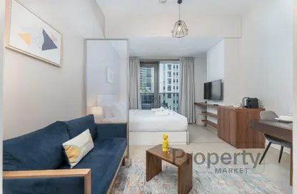 Apartment - Studio - 1 Bathroom for rent in Sparkle Tower 3 - Sparkle Towers - Dubai Marina - Dubai