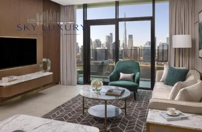 Apartment - 1 Bedroom - 2 Bathrooms for rent in Intercontinental Residences Business Bay - Business Bay - Dubai