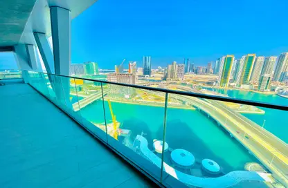 شقة - 3 غرف نوم - 5 حمامات للايجار في برج الواجهة البحرية A - أبراج سكنية على الواجهة البحرية - منطقة النادي السياحي - أبوظبي