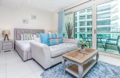 Apartment - Studio - 1 Bathroom for rent in The Royal Oceanic - Oceanic - Dubai Marina - Dubai