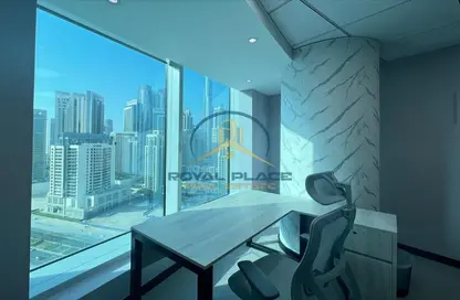 Office Space - Studio - 2 Bathrooms for rent in The Prime Tower - Business Bay - Dubai