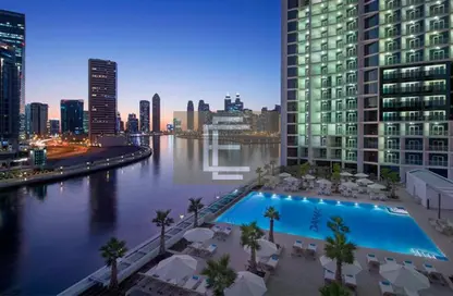 Apartment - Studio - 1 Bathroom for rent in Damac Maison Prive B - Damac Maison Prive - Business Bay - Dubai