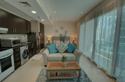 Apartment - Studio - 1 Bathroom for rent in The Royal Oceanic - Oceanic - Dubai Marina - Dubai