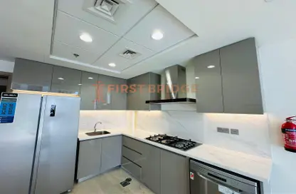 Kitchen image for: Apartment - 3 Bedrooms - 4 Bathrooms for rent in Azizi Riviera 19 - Meydan One - Meydan - Dubai, Image 1