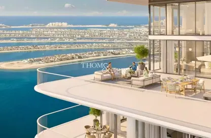 Pool image for: Apartment - 3 Bedrooms - 4 Bathrooms for sale in Beachgate by Address - EMAAR Beachfront - Dubai Harbour - Dubai, Image 1