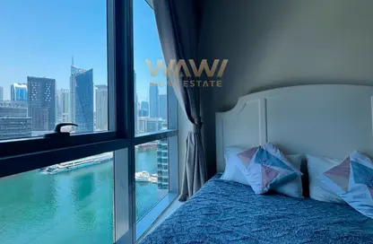 Apartment - 1 Bedroom - 2 Bathrooms for rent in Bay Central West - Bay Central - Dubai Marina - Dubai