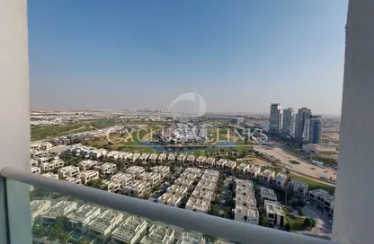 Balcony image for: Apartment - 1 Bedroom - 2 Bathrooms for rent in Carson B - Carson - DAMAC Hills - Dubai, Image 1