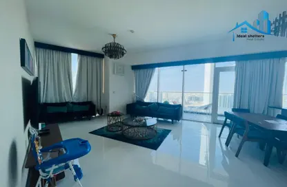 Living / Dining Room image for: Apartment - 2 Bedrooms - 3 Bathrooms for rent in Miraclz Tower by Danube - Arjan - Dubai, Image 1
