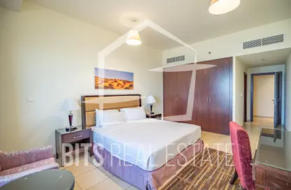 Room / Bedroom image for: Apartment - 2 Bedrooms - 3 Bathrooms for rent in Roda Amwaj Suites - Amwaj - Jumeirah Beach Residence - Dubai, Image 1