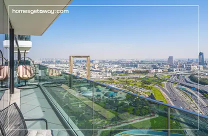 Outdoor Building image for: Apartment - 2 Bedrooms - 2 Bathrooms for rent in 1 Residences - Wasl1 - Al Kifaf - Dubai, Image 1