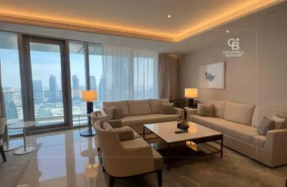 Living Room image for: Apartment - 4 Bedrooms - 5 Bathrooms for rent in The Address Sky View Tower 1 - The Address Sky View Towers - Downtown Dubai - Dubai, Image 1