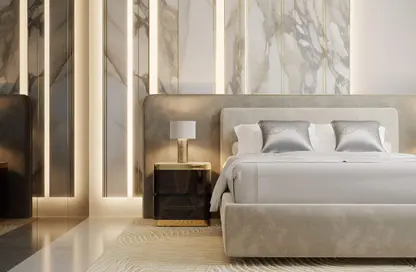 Room / Bedroom image for: Apartment - 3 Bedrooms - 5 Bathrooms for sale in Grand Bleu Tower 2 - EMAAR Beachfront - Dubai Harbour - Dubai, Image 1