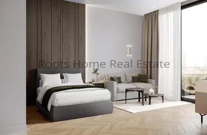 Room / Bedroom image for: Apartment - 1 Bathroom for sale in 1WOOD Residence - Jumeirah Village Circle - Dubai, Image 1
