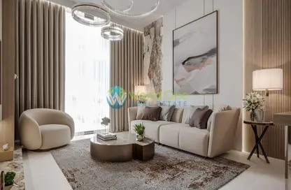 Living Room image for: Apartment - 1 Bathroom for sale in 10 Oxford - Jumeirah Village Circle - Dubai, Image 1