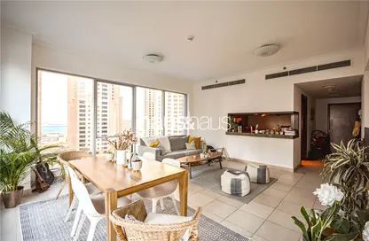 Living / Dining Room image for: Apartment - 1 Bedroom - 1 Bathroom for rent in Paloma Tower - Marina Promenade - Dubai Marina - Dubai, Image 1