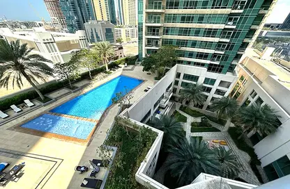 Pool image for: Apartment - 1 Bedroom - 2 Bathrooms for rent in The Lofts West - The Lofts - Downtown Dubai - Dubai, Image 1