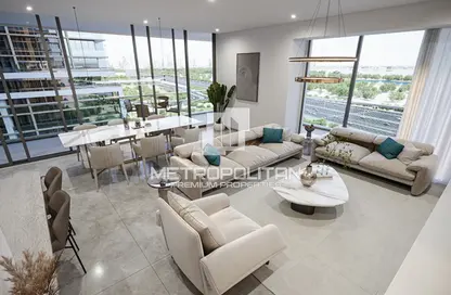 Living / Dining Room image for: Apartment - 1 Bedroom - 1 Bathroom for sale in Sobha One - Sobha Hartland - Mohammed Bin Rashid City - Dubai, Image 1