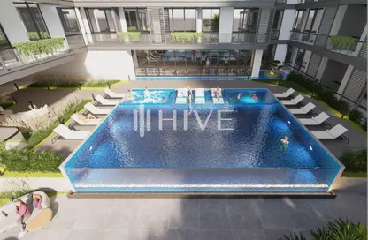 صورة لـ حوض سباحة شقة - 3 غرف نوم - 3 حمامات للبيع في أوليفيا ريزيدينسز - مجمع دبي للإستثمار - دبي ، صورة رقم 1