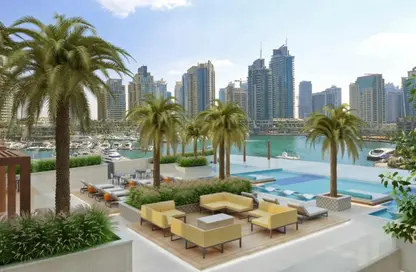 Apartment - 1 Bedroom - 2 Bathrooms for rent in No.9 - Dubai Marina - Dubai