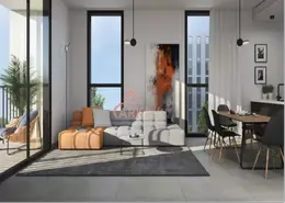 Living / Dining Room image for: Apartment - 2 Bedrooms - 3 Bathrooms for sale in The Boulevard 3 - Aljada - Sharjah, Image 1