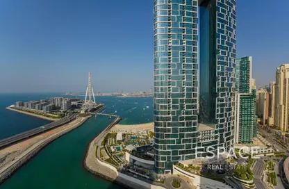 Water View image for: Apartment - 3 Bedrooms - 3 Bathrooms for sale in 5242 Tower 2 - 5242 - Dubai Marina - Dubai, Image 1