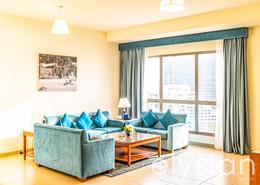 Living Room image for: Apartment - 3 bedrooms - 4 bathrooms for rent in Roda Amwaj Suites - Amwaj - Jumeirah Beach Residence - Dubai, Image 1