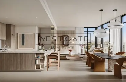 Living / Dining Room image for: Apartment - 2 Bedrooms - 2 Bathrooms for sale in Park Field - Dubai Hills Estate - Dubai, Image 1