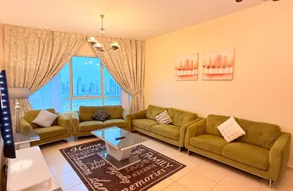 Apartment - 3 Bedrooms - 3 Bathrooms for rent in Beach Tower 1 - Al Khan Lagoon - Al Khan - Sharjah