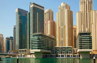 Apartment - 1 Bedroom - 2 Bathrooms for rent in Marina Quays West - Marina Quays - Dubai Marina - Dubai