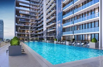 Pool image for: Apartment - 1 Bedroom - 2 Bathrooms for sale in Binghatti Corner - Jumeirah Village Circle - Dubai, Image 1
