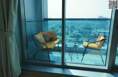 شقة - غرفة نوم - 2 حمامات للبيع في برج الكورنيش - طريق كورنيش عجمان - عجمان