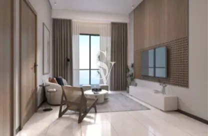 Living Room image for: Apartment - 1 Bedroom - 2 Bathrooms for sale in Marquis Elegance - Arjan - Dubai, Image 1