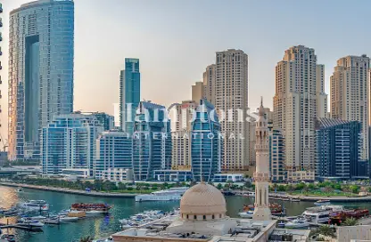 شقة - 2 غرف نوم - 4 حمامات للايجار في برج أوبال المارينا - دبي مارينا - دبي
