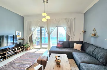 Apartment - 1 Bedroom - 2 Bathrooms for rent in Zumurud Tower - Dubai Marina - Dubai
