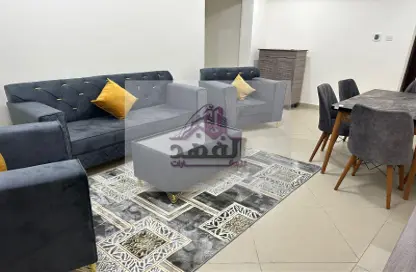 Living / Dining Room image for: Apartment - 1 Bedroom for rent in Sheikh Jaber Al Sabah Street - Al Naimiya - Al Nuaimiya - Ajman, Image 1