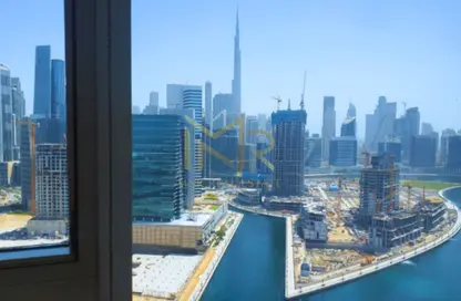 مكتب - استوديو للايجار في برج تشرشل للأعمال - أبراج تشرشل - الخليج التجاري - دبي