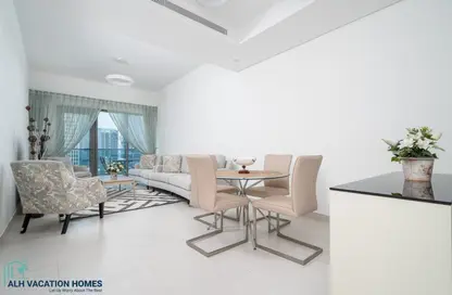 Living / Dining Room image for: Apartment - 2 Bedrooms - 3 Bathrooms for rent in The Bay - Business Bay - Dubai, Image 1