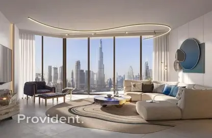 Living Room image for: Apartment - 3 Bedrooms - 3 Bathrooms for sale in City Center Residences - Downtown Dubai - Dubai, Image 1