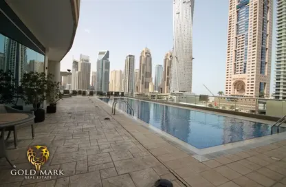 Pool image for: Apartment - 1 Bedroom - 2 Bathrooms for rent in Marina Heights - Dubai Marina - Dubai, Image 1