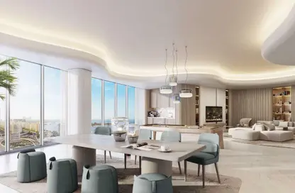Living / Dining Room image for: Apartment - 1 Bedroom - 1 Bathroom for sale in Palm Beach Towers 3 - Palm Beach Towers - Palm Jumeirah - Dubai, Image 1
