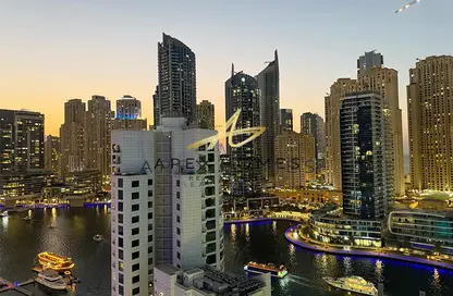 شقة - 2 غرف نوم - 2 حمامات للايجار في برج سفير - دبي مارينا - دبي