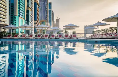 النزل و الشقق الفندقية - غرفة نوم - 2 حمامات للايجار في أبراج روتانا - شارع الشيخ زايد - دبي