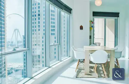Dining Room image for: Apartment - 1 Bedroom - 2 Bathrooms for rent in Beauport Tower - Marina Promenade - Dubai Marina - Dubai, Image 1