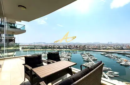 Apartment - 3 Bedrooms - 4 Bathrooms for rent in Oceana Caribbean - Oceana - Palm Jumeirah - Dubai
