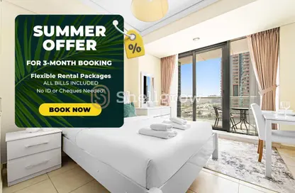Apartment - Studio - 1 Bathroom for rent in Goldcrest Views 1 - JLT Cluster V - Jumeirah Lake Towers - Dubai