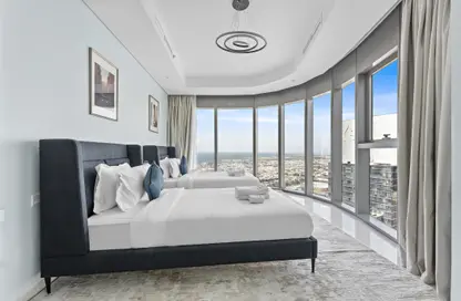 Apartment - 3 Bedrooms - 3 Bathrooms for rent in Paramount Tower Hotel  and  Residences - Business Bay - Dubai