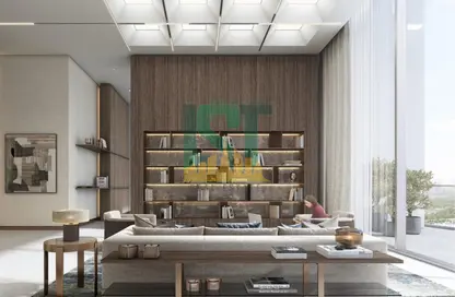 Living Room image for: Apartment - 2 Bedrooms - 2 Bathrooms for sale in 320 Riverside Crescent - Sobha Hartland II - Mohammed Bin Rashid City - Dubai, Image 1
